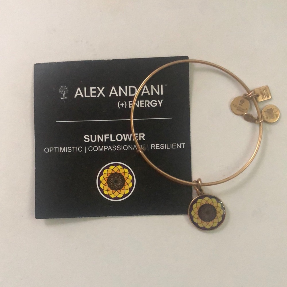 Alex and Ani sunflower bracelet